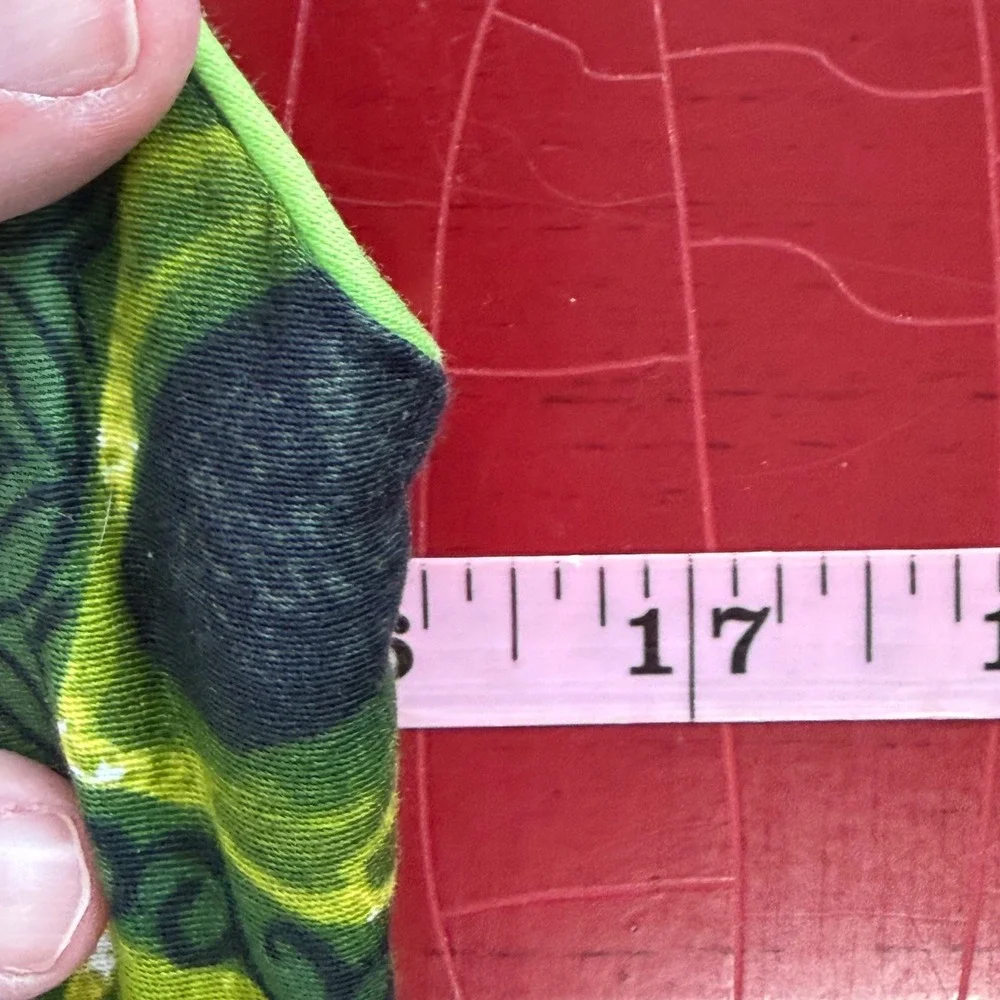 Vintage 60s 70s Hawaiian Honeymoon Set Green Tropical Aloha Barkcloth Matching